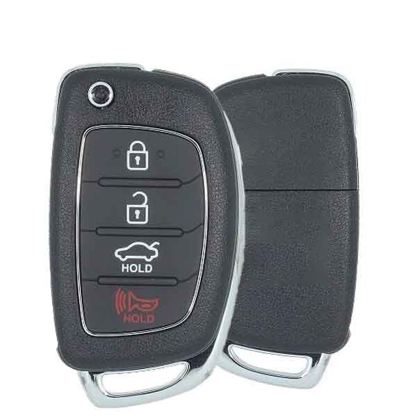 KeylessFactory: 2015-2017 Hyundai Sonata / 4-Button Flip Key / PN: 954430-C1010 / TQ8-RKE-4F16